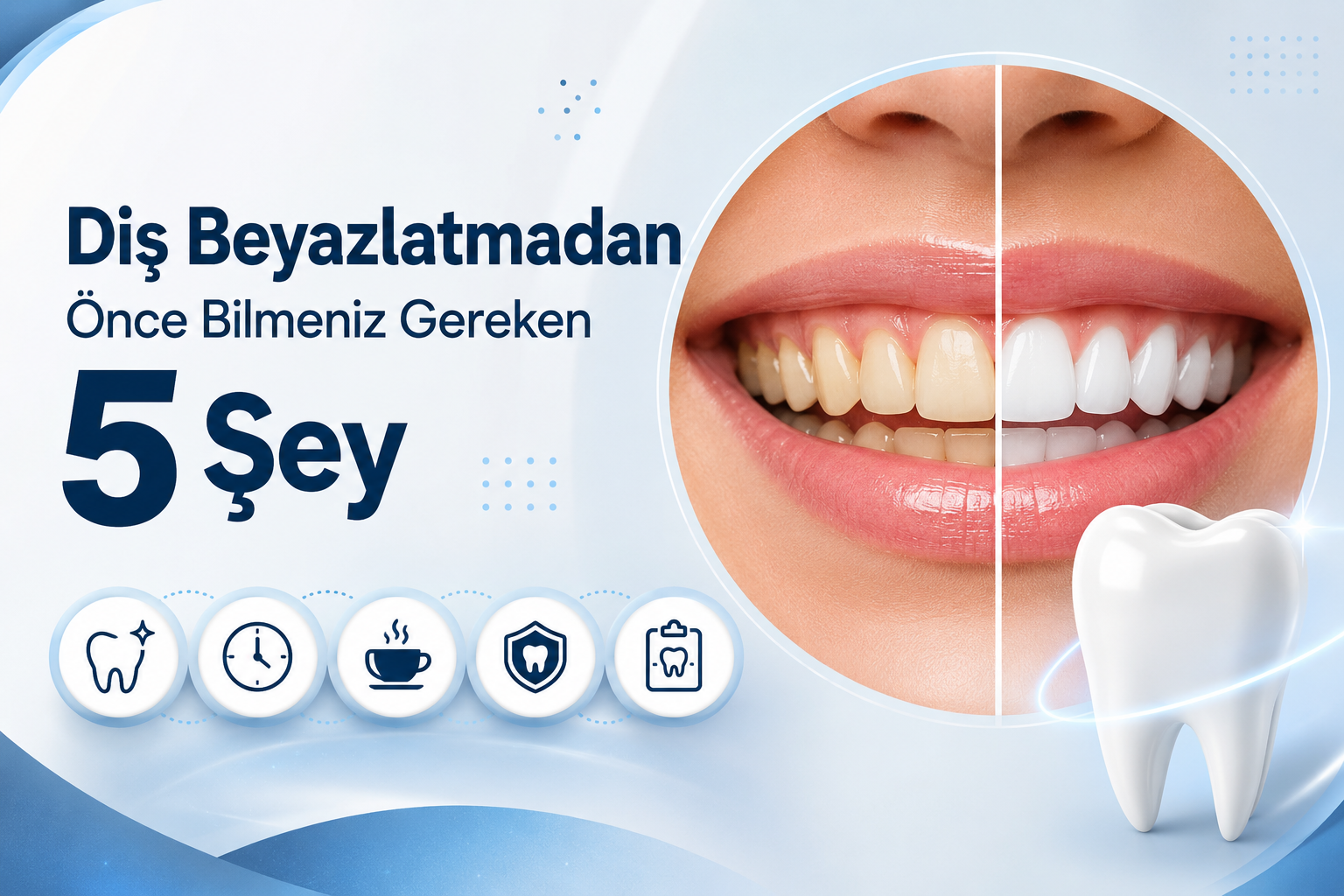 Diş beyazlatma yazısı görseli