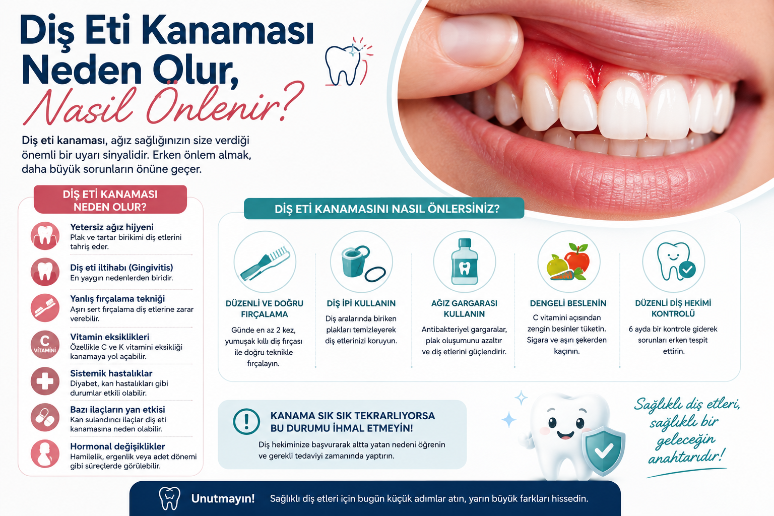 Diş eti kanaması yazısı görseli