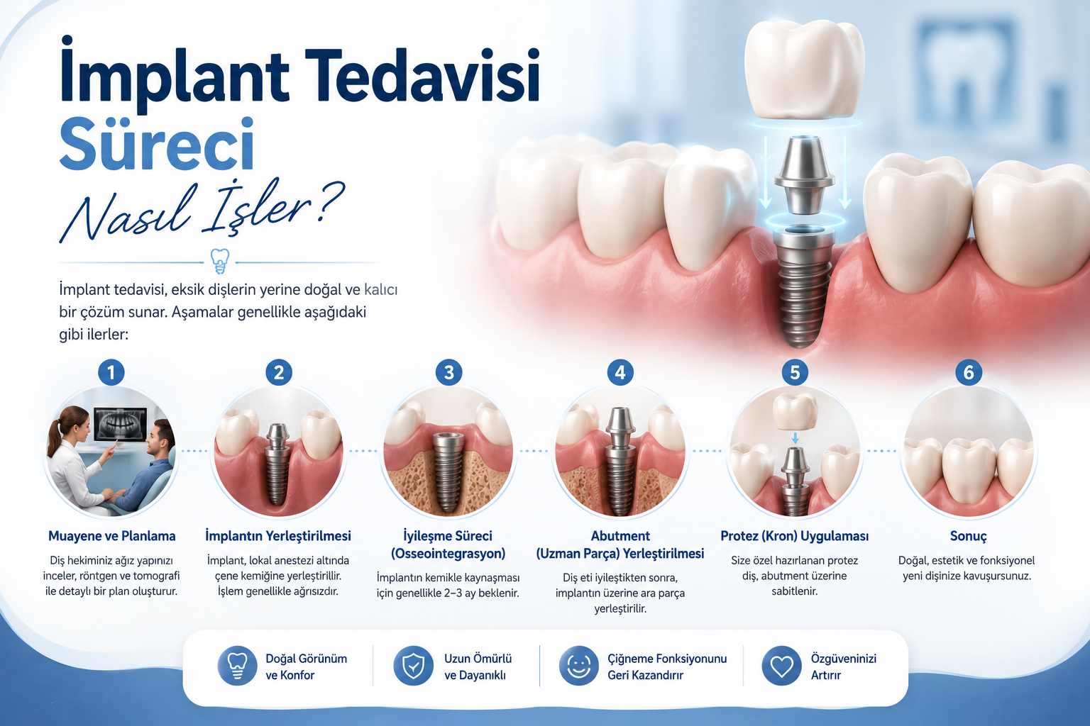 İmplant tedavisi yazısı görseli